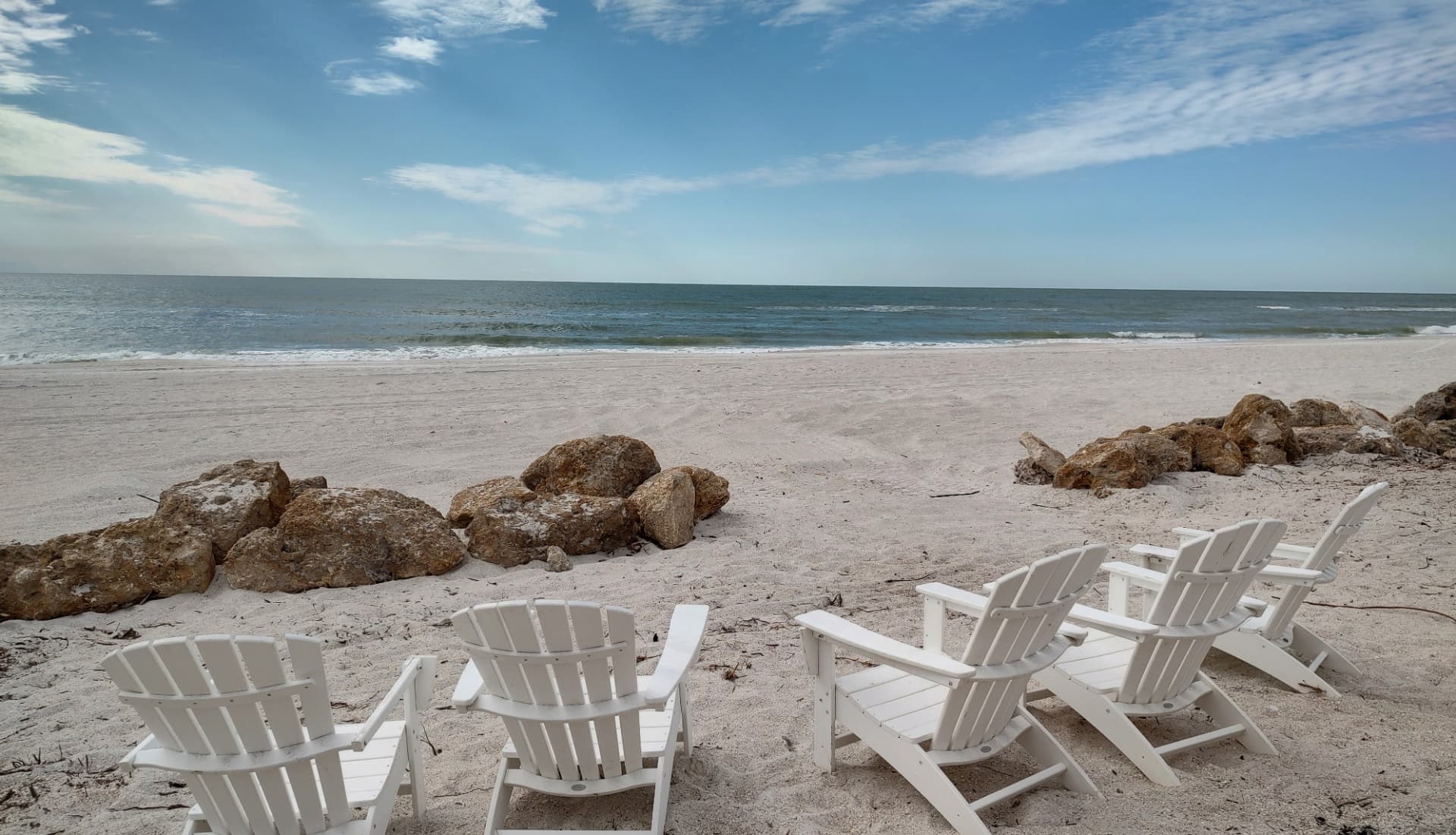 Gulf view from the resort